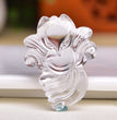 Natural Clear Quartz Nine-tailed Fox Pendant Fashion Jewelry