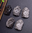 Natural Silver Sheen Obsidian Dragon Turtle Pendant Fashion Jewelry