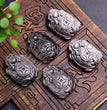 Natural Silver Sheen Obsidian Dragon Turtle Pendant Fashion Jewelry