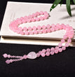 Natural Rose Quartz Necklace Sweater Chain Fashion Jewelry