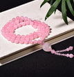 Natural Rose Quartz Necklace Sweater Chain Fashion Jewelry