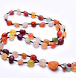 Natural Raw Alashan Agate Stone Necklace Sweater Chain Fashion Jewelry