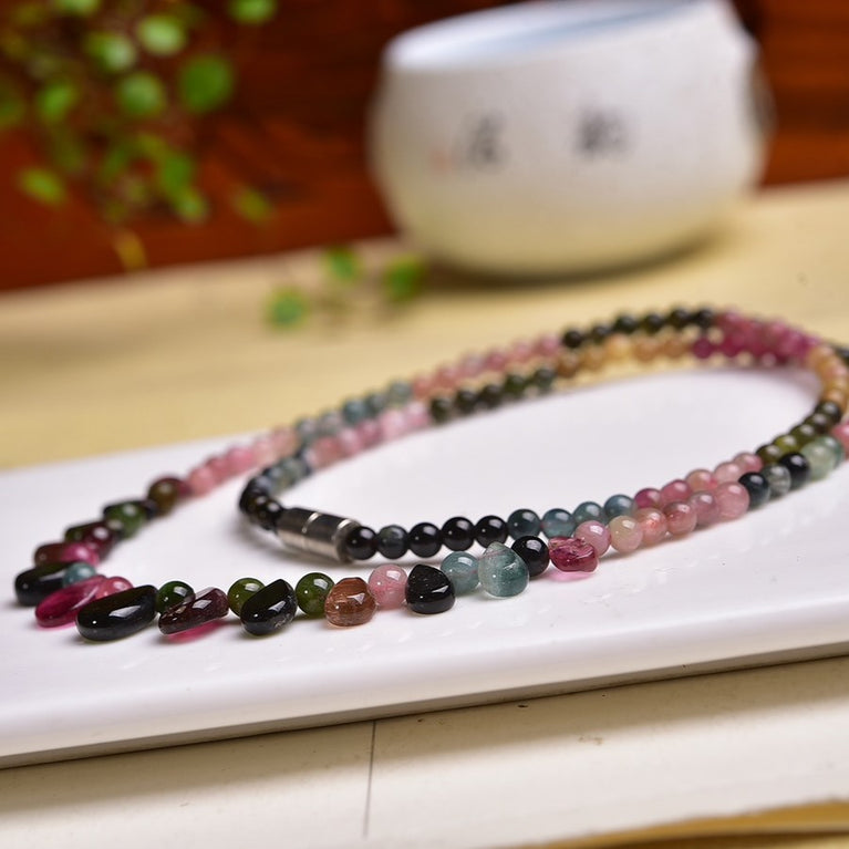 Natural Brizilian Tourmaline Necklace Fashion Jewelry