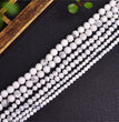 Natural Howlite Faceted Round Beads Strands Loose Beads Jewelry DIY Bracelets