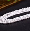 Natural Howlite Faceted Round Beads Strands Loose Beads Jewelry DIY Bracelets