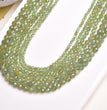 Natural Green Apatite Faceted Round Beads Strands Loose Beads Jewelry DIY Bracelets