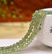 Natural Green Apatite Faceted Round Beads Strands Loose Beads Jewelry DIY Bracelets