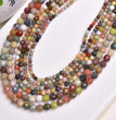 Natural Alashan Agate Faceted Round Beads Strands Loose Beads Jewelry DIY Bracelets