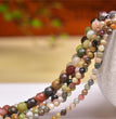 Natural Alashan Agate Faceted Round Beads Strands Loose Beads Jewelry DIY Bracelets