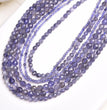 Natural Cordierite Iolite Faceted Round Beads Strands Loose Beads Jewelry DIY Bracelets