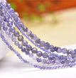 Natural Cordierite Iolite Faceted Round Beads Strands Loose Beads Jewelry DIY Bracelets