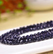 Natural Blue Sandstone Faceted Round Beads Strands Loose Beads Jewelry DIY Bracelets