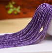 Natural Amethyst Faceted Round Beads Strands Loose Beads Jewelry DIY Bracelets