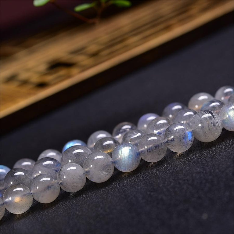 Natural Labradorite Round Beads Strands Loose Beads Jewelry DIY Bracelets