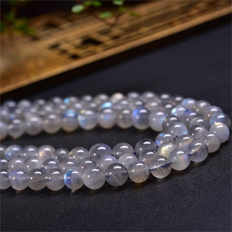 Natural Labradorite Round Beads Strands Loose Beads Jewelry DIY Bracelets