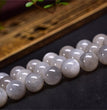 Natural Silver Moonstone Round Beads Strands Loose Beads Jewelry DIY Bracelets