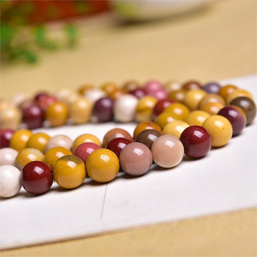 Natural Mookite Round Beads Strands Loose Beads Jewelry DIY Bracelets