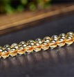 Natural Citrine Round Beads Strands Loose Beads Jewelry DIY Bracelets