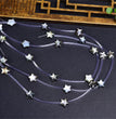 Natural Black Shell Star Beads Strands Loose Beads Jewelry DIY Bracelets