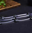 Natural Black Shell Moon Beads Strands Loose Beads Jewelry DIY Bracelets