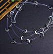 Natural Black Shell Moon Beads Strands Loose Beads Jewelry DIY Bracelets