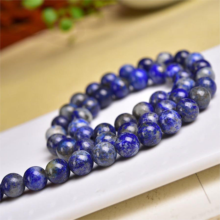 Natural Lapis Lazuli Round Beads Strands Loose Beads Jewelry DIY Bracelets