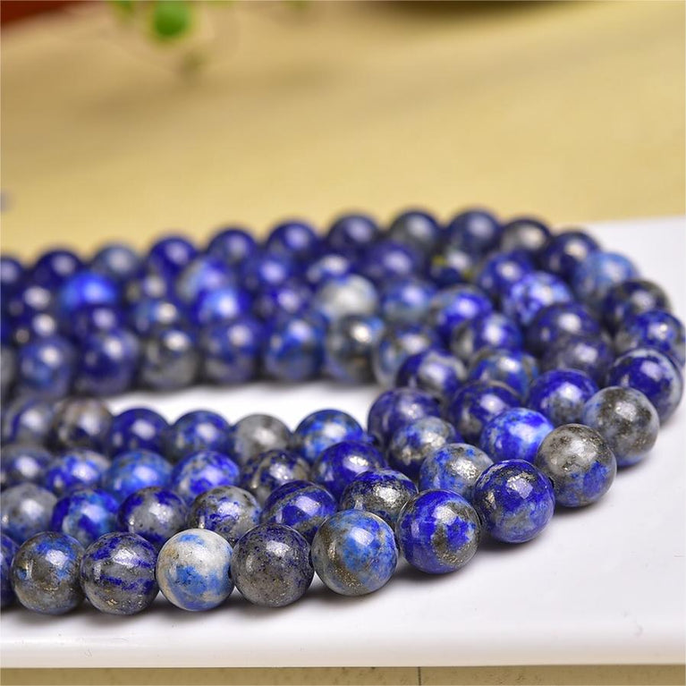 Natural Lapis Lazuli Round Beads Strands Loose Beads Jewelry DIY Bracelets