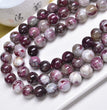 Natural Pink Tourmaline Round Beads Strands Loose Beads Jewelry DIY Bracelets