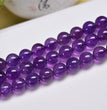 Natural Amethyst Round Beads Strands Loose Beads Jewelry DIY Bracelets