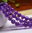 Natural Amethyst Round Beads Strands Loose Beads Jewelry DIY Bracelets