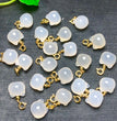 Natural White Agate Cat Head Jewelry Charms Pendants