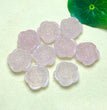 Natural Rose Quartz Peony Jewelry Charms Mini Carvings Confetti