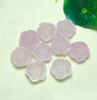 Natural Rose Quartz Peony Jewelry Charms Mini Carvings Confetti