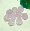 Natural Rose Quartz Peony Jewelry Charms Mini Carvings Confetti