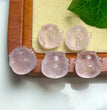 Natural Rose Quartz Fortune Cat Jewelry Charms