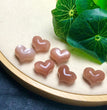 Natural Golden Sunstone Puffy Heart Jewelry Charms Mini Carvings Confetti