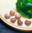 Natural Golden Sunstone Puffy Heart Jewelry Charms Mini Carvings Confetti