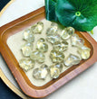 Natural Citrine Puffy Heart Jewelry Charms Mini Carvings Confetti