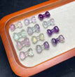 Natural Fluorite Bow Jewelry Charms Pendants