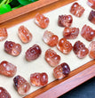 Natural Fire Quartz Pixiu Jewelry Charms