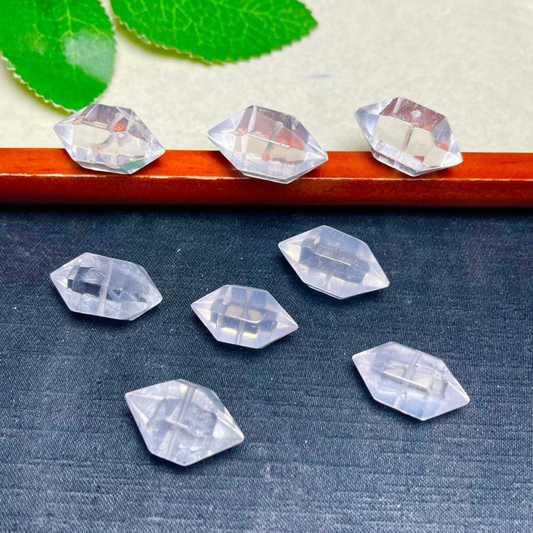 Natural Clear Quartz Double Points Jewelry Charms