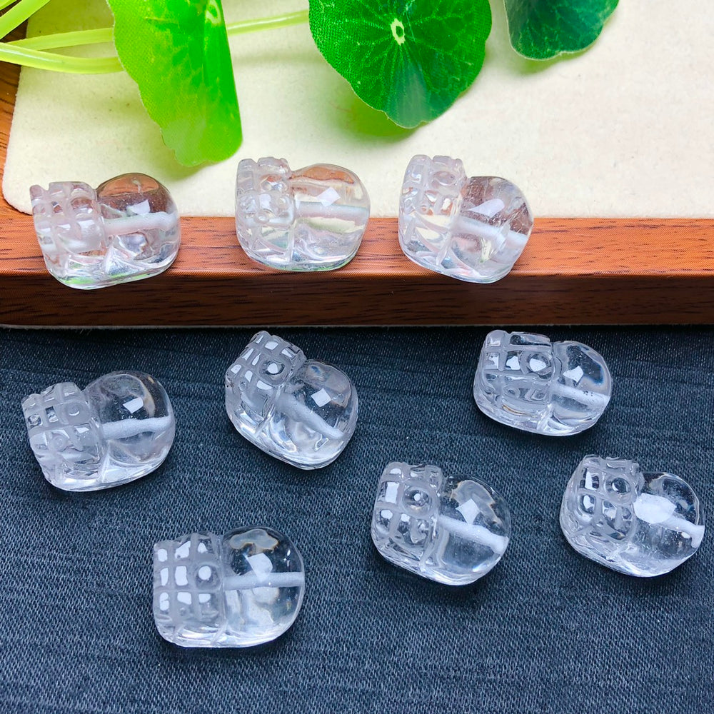 Natural Clear Quartz Pixiu Jewelry Charms