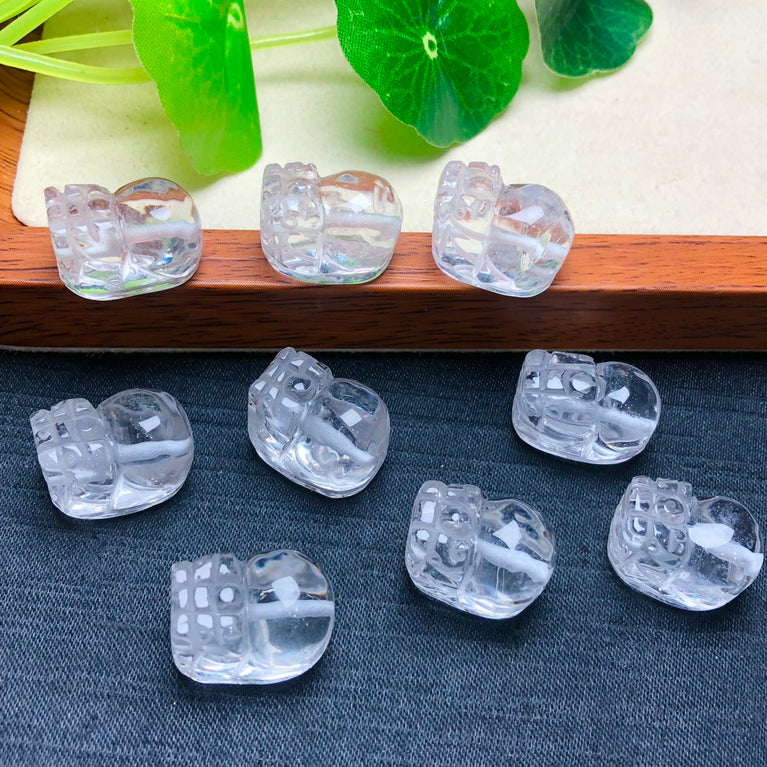 Natural Clear Quartz Pixiu Jewelry Charms