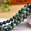 Natural Ruby Zoisite Round Beads Strands Loose Beads Jewelry DIY Bracelets