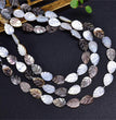 Natural Black Shell Leaf Beads Strands Loose Beads Jewelry DIY Bracelets