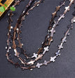 Natural Black Shell Cross Beads Strands Loose Beads Jewelry DIY Bracelets