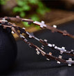 Natural Black Shell Cross Beads Strands Loose Beads Jewelry DIY Bracelets