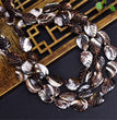 Natural Black Shell Leaf Beads Strands Loose Beads Jewelry DIY Bracelets