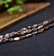 Natural Black Shell Leaf Beads Strands Loose Beads Jewelry DIY Bracelets