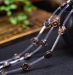 Natural Black Shell Rose Flower Beads Strands Loose Beads Jewelry DIY Bracelets